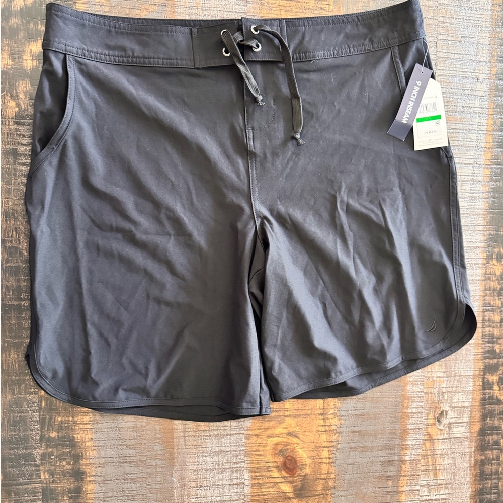 NWT Nautica Women's Board Shorts 9" Inseam Quick Dry Swim Shorts Swimsuit Bottom